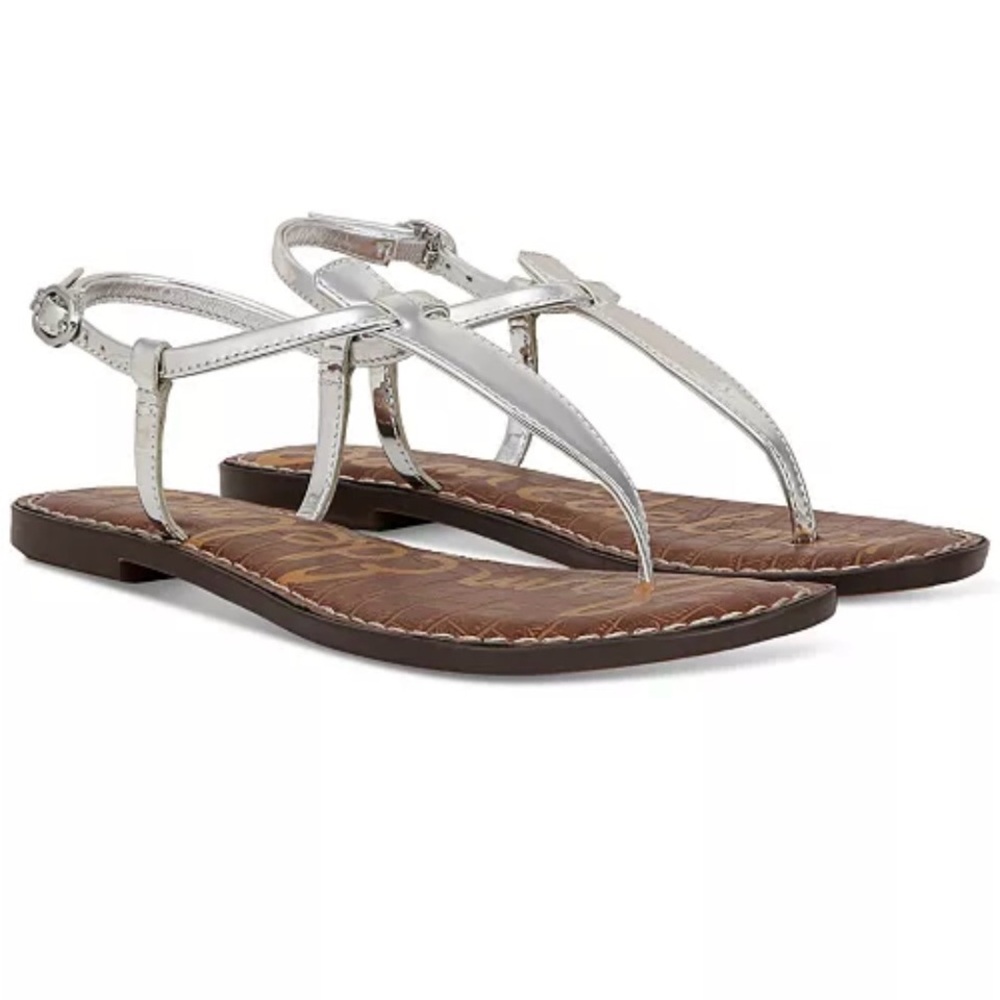 Sam Edelman Silver Sandals sz 8
